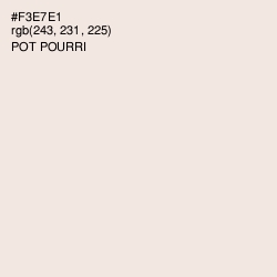 #F3E7E1 - Pot Pourri Color Image